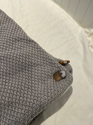 Saco capazo 100% algodón gris