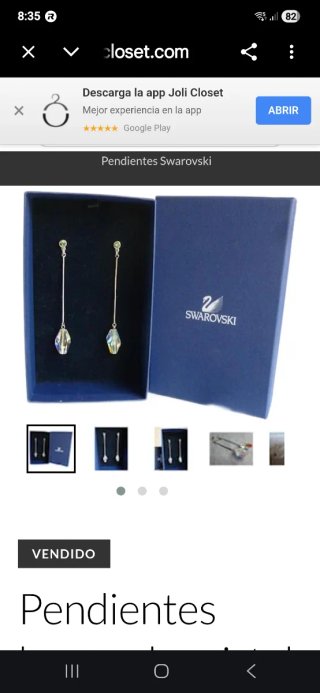 Pendientes SWAROVSKI.
