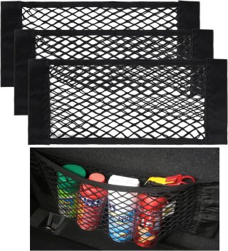 Nutabevr 4PCS Bolsa de Organizador de Coche, 37 x 24 cm Red elástica de Almacenamiento