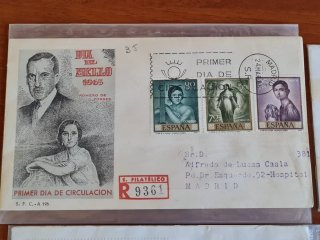 Sobres Históricos. Primer Día. Pablo Neruda, otros