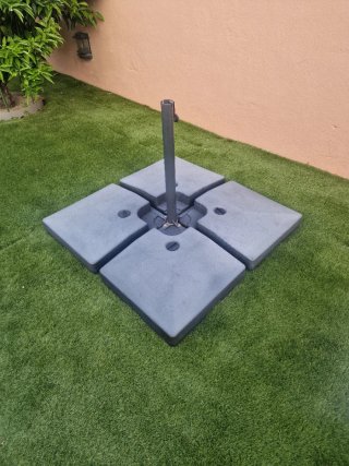 Base para sombrilla , aguanta fuertes vientos