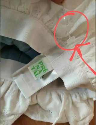 Cappellino jeans estivo bambina 1-2 anni