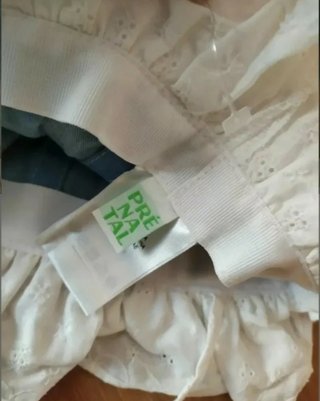 Cappellino jeans estivo bambina 1-2 anni