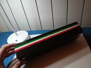 Contenitore portatutto artigianale tricolore