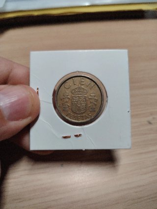100 Pesetas 1988 Busto Grande,lis abajo