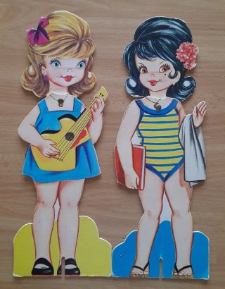 Bambole di carta vintage anni 60/70