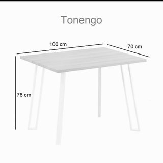 Mesa Comedor Madera y Metal 100x70cm
