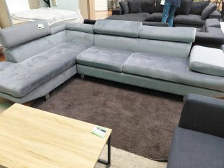 Sofá Rinconera Gris Tercipelo NUEVO