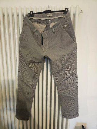 Pantaloni Burberry Beige/Grigio Taglia 35
