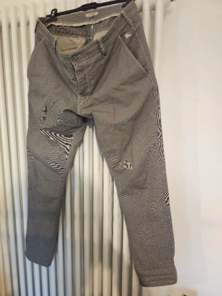 Pantaloni Burberry Beige/Grigio Taglia 35