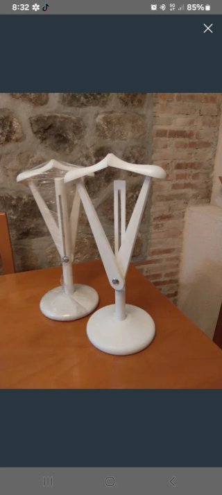 Soporte expositor madera blanco lacado