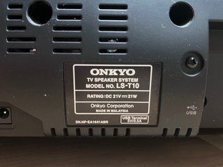 Barra de Sonido Onkyo LS-T10 Negra