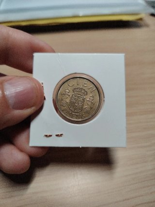 100 Pesetas 1986 Busto Pequeño,lis arriba