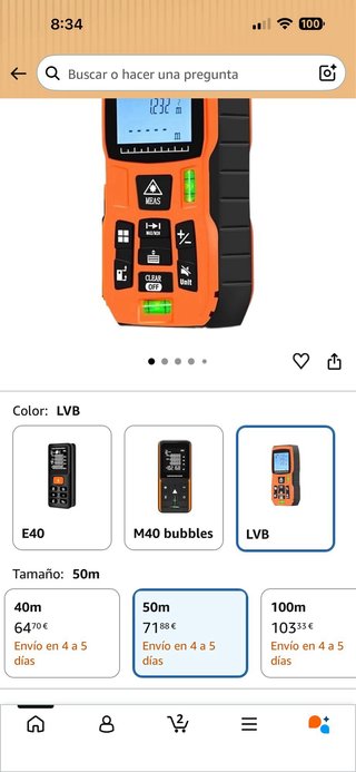 Cinta métrica láser LOMVUM 50M