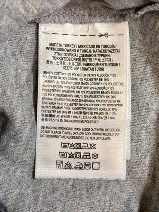 Camiseta Vans Manga Larga Gris Talla L