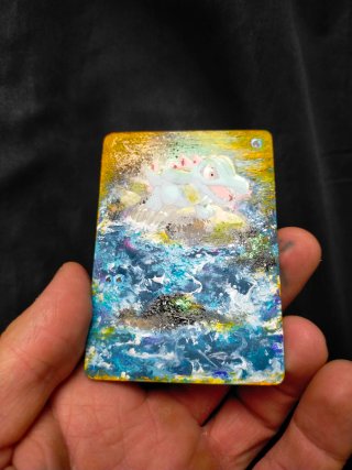 Carta Totodile pintada a mano