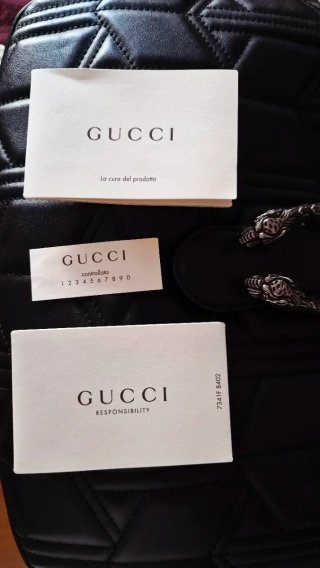 Borsa Gucci Dionysus Hobo Pelle Nera