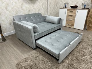 SOFA CAMA RECLINABLE GRIS,IDEAL APARTAMENTOS