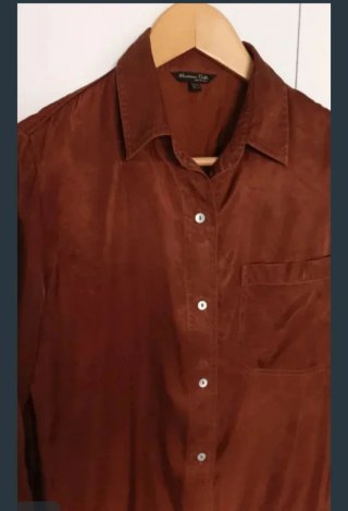 Blusa Massimo Dutti Marrón