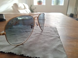 Gafas de sol Ray-Ban Aviator Azul Dorado