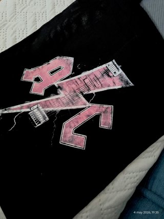 Bolsa Tote AC/DC Negra y Rosa