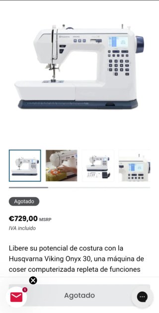 Máquina de coser Husqvarna Viking Onyx 30