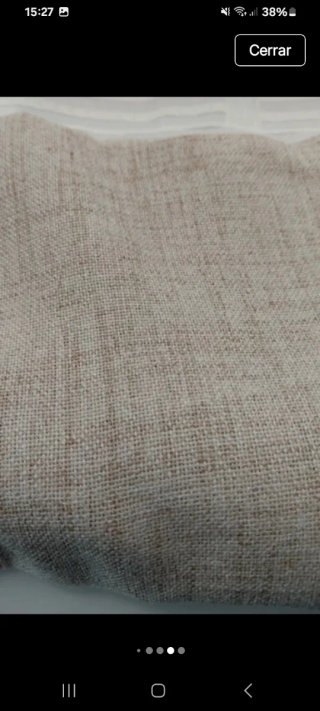 Cortinas beige de tela