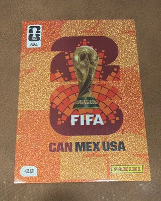 Orange card #624 FIFA wc 2026 USA Panini trophy