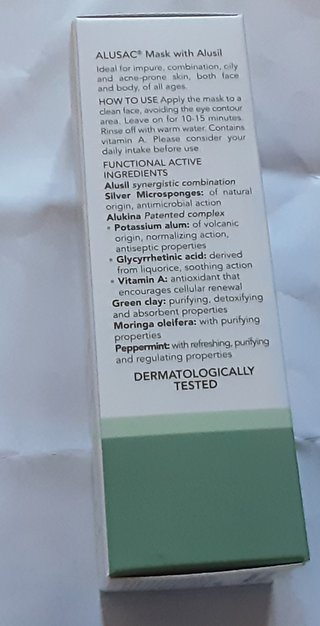 Maschera Alusac Skinius Dermopurificante