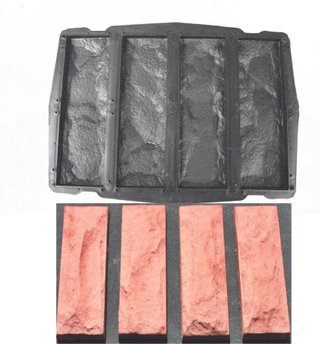 4 Stampi matrice rivestimento fai da te pietra X 2