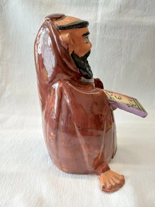 Statua Monaco Pace e Bene Ceramica simpatica