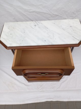 !OCASIÓN! Mueble recibidor madera y mármol