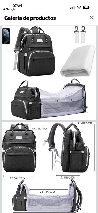 Mochila multifuncional para bebé