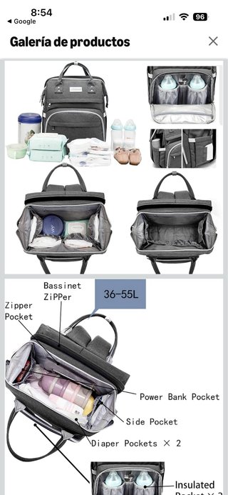 Mochila multifuncional para bebé