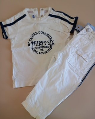 Completo Chicco 12 mesi maglietta e pantalone