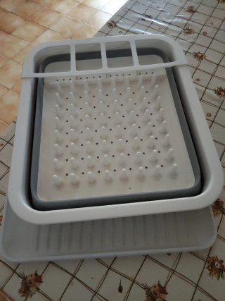Scolapiatti da appoggio pieghevole