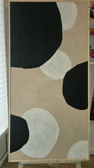 Pintura cuadro acrilico abstracto
