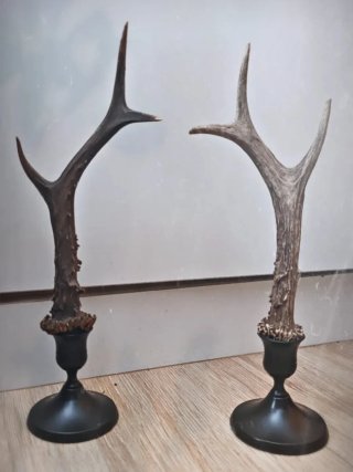 Candelabros antiguos medieval ciervo viking