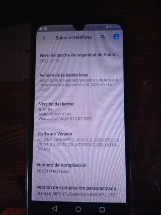 Móvil smartphone S22 ultra+ Doble SIM