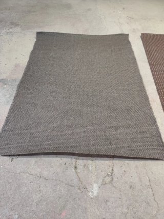 Alfombras trenzadas (marrón y gris) 220x160 230x16
