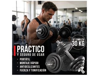 Mancuernas 30kg Ajustables Hierro