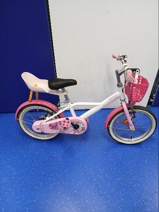 Bicicleta niños 16 pulgadas Btwin 500 Doctor Girl blanca
