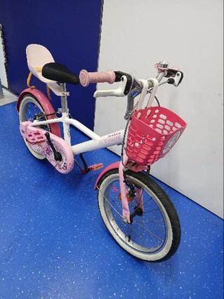 Bicicleta niños 16 pulgadas Btwin 500 Doctor Girl blanca