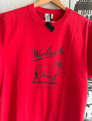 T-shirt Woolrich rossa cotone taglia L