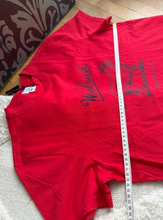 T-shirt Woolrich rossa cotone taglia L