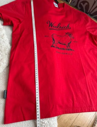 T-shirt Woolrich rossa cotone taglia L