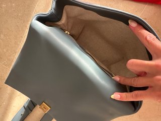 Bolso y Zapatos Carolina Herrera Azul y Dorado