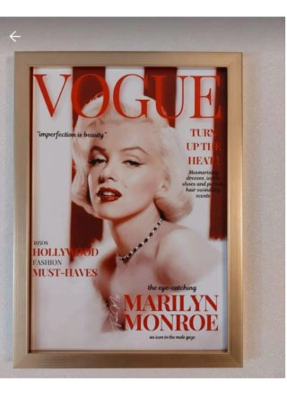 Quadro Vogue Marilyn Monroe