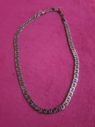 Catena a maglie miste oro e argento