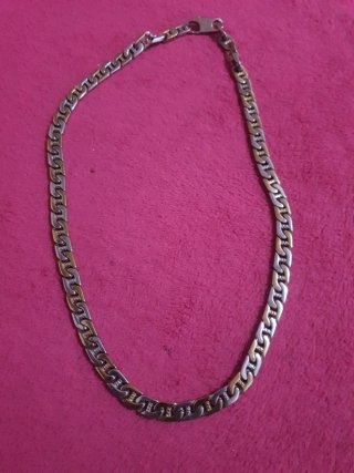 Catena a maglie miste oro e argento